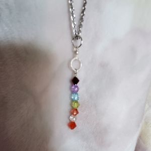 20/$30 Chakra Raindbow Crystal Necklace